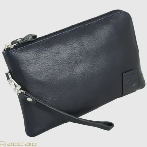 Pochette Uomo piatta in pelle borsello a mano Oliver 9