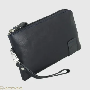 Pochette Uomo piccola in pelle borsello a mano Thomas 7