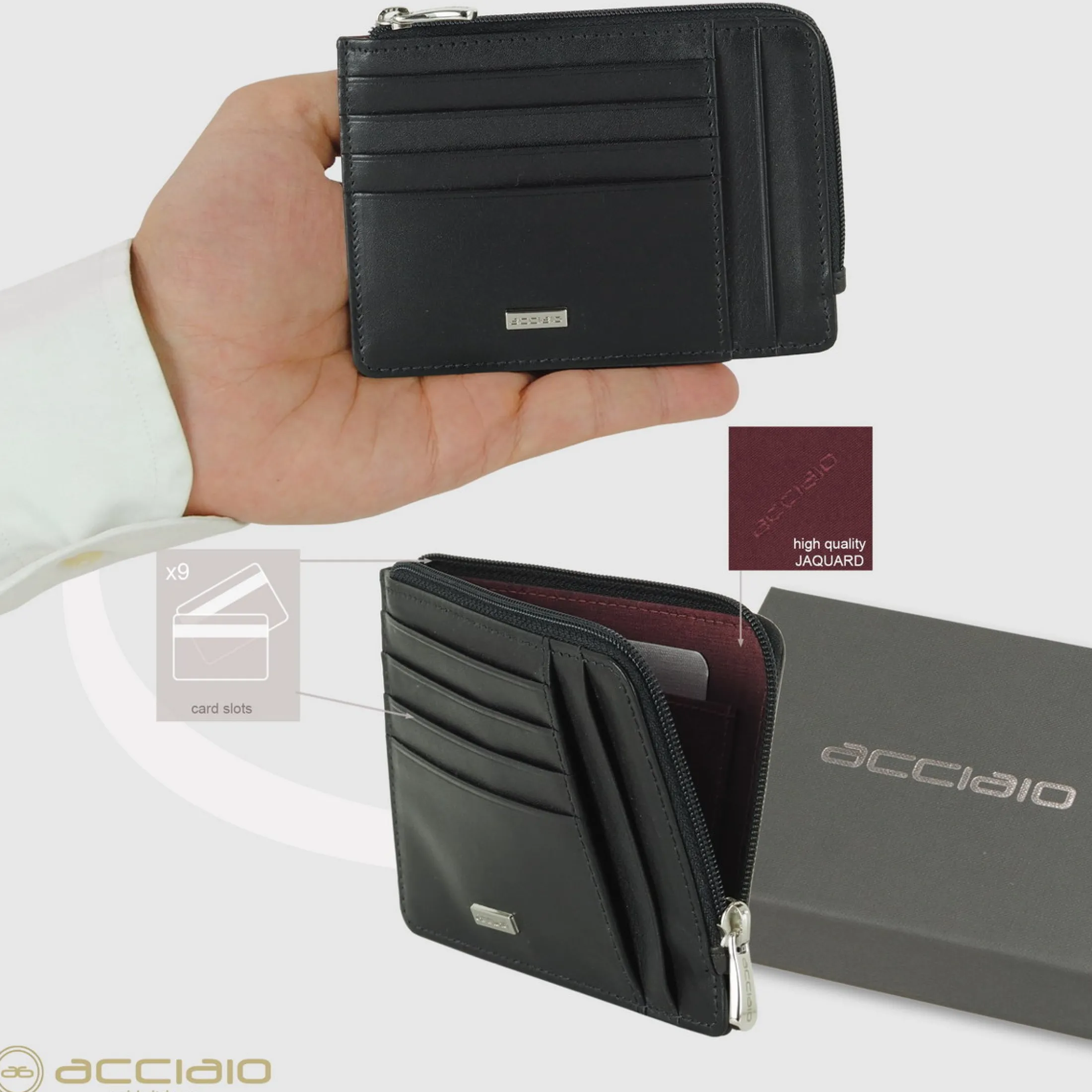 porta_carte_di_credito_zi_1-4.webp Porta carte di credito zip portadocumenti in pelle liscia Nero