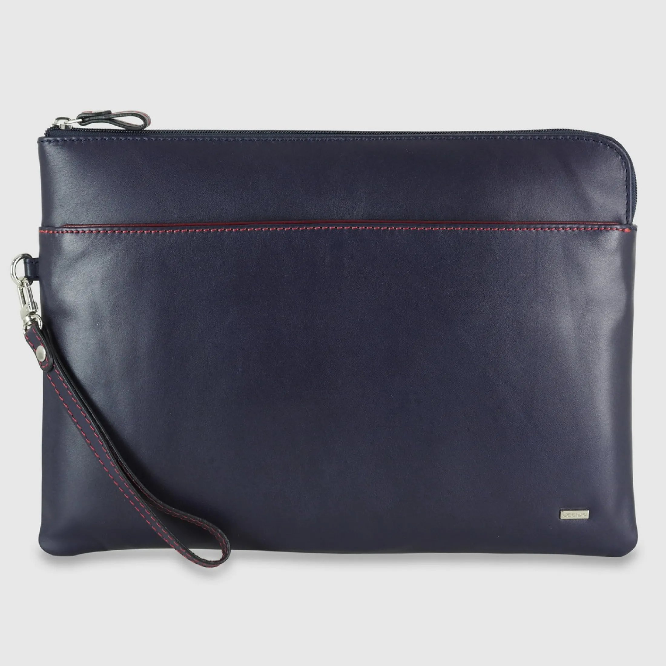 portadocumenti_zip_a_cart_0.webp Portadocumenti zip A4 Cartellina in pelle liscia Blu Ink