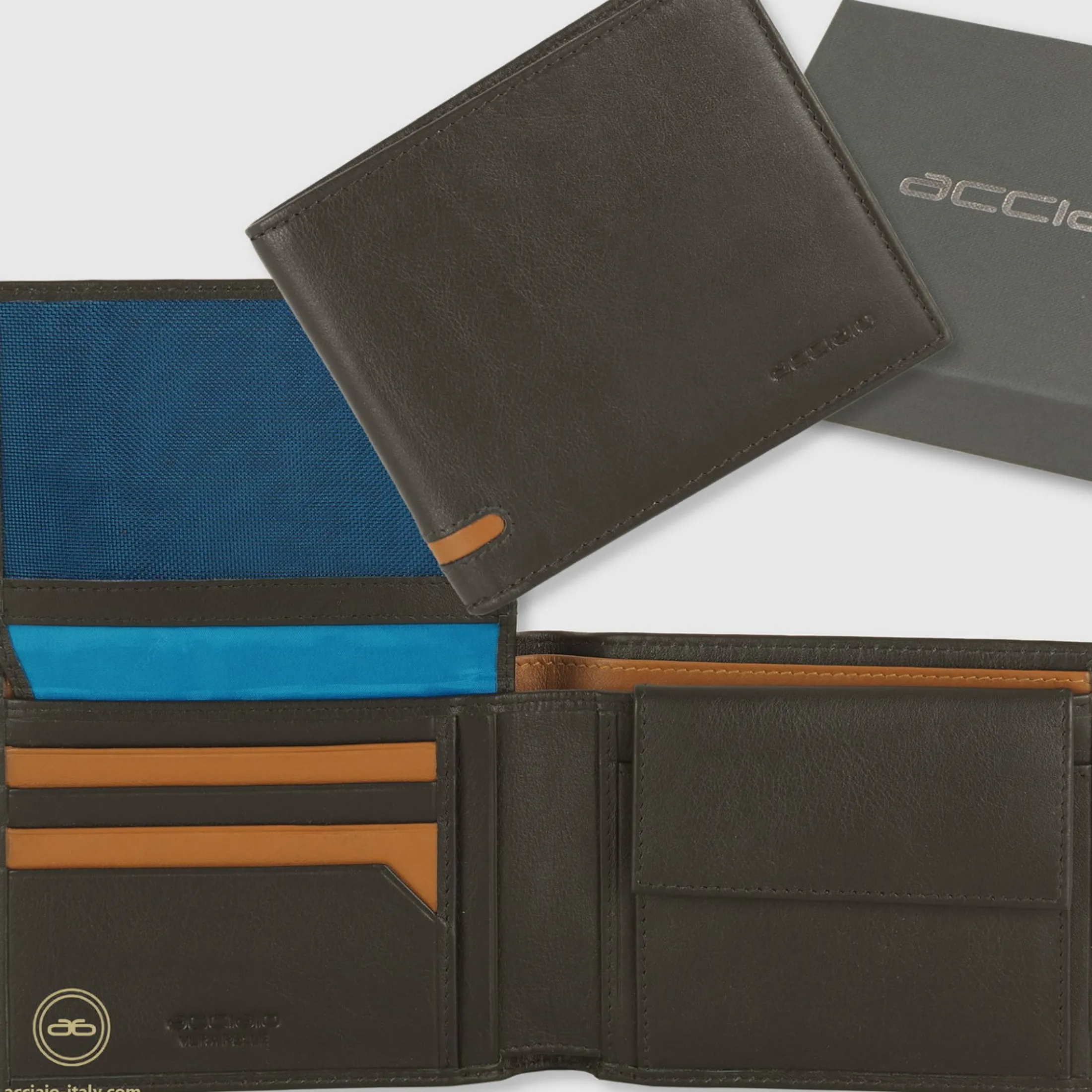 portafoglio_da_uomo_class_1-1.webp Portafoglio da uomo classico 10 carte, portamonete e patta, Marrone/Moka