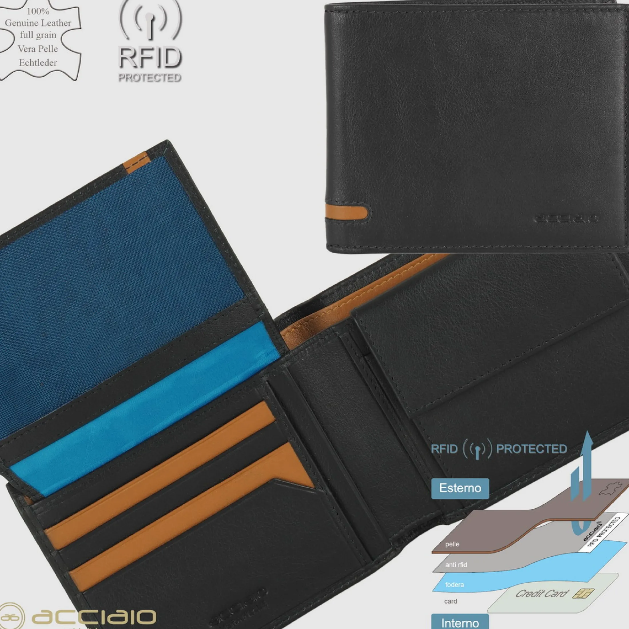 portafoglio_da_uomo_class_2-2.webp Portafoglio da uomo classico 10 carte, portamonete e patta, Nero