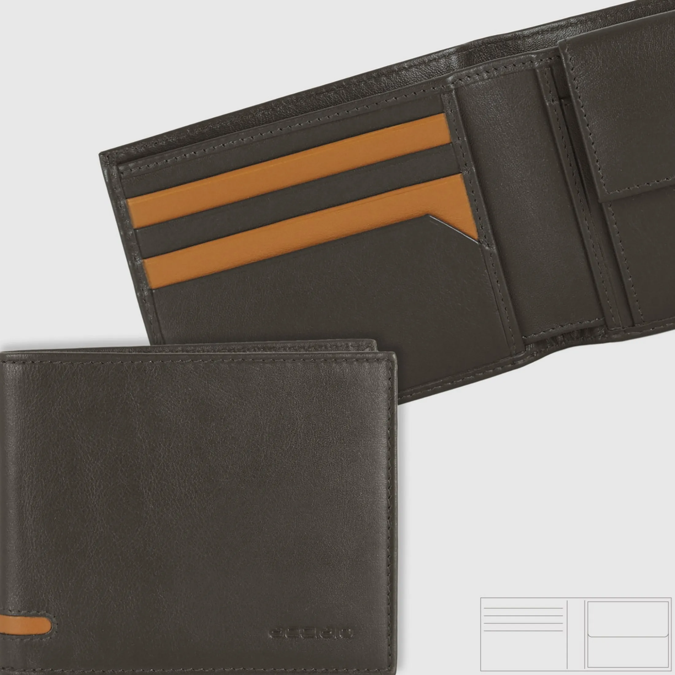 portafoglio_da_uomo_con___0-3.webp Portafoglio da uomo con 7 carte e portamonete, Moka