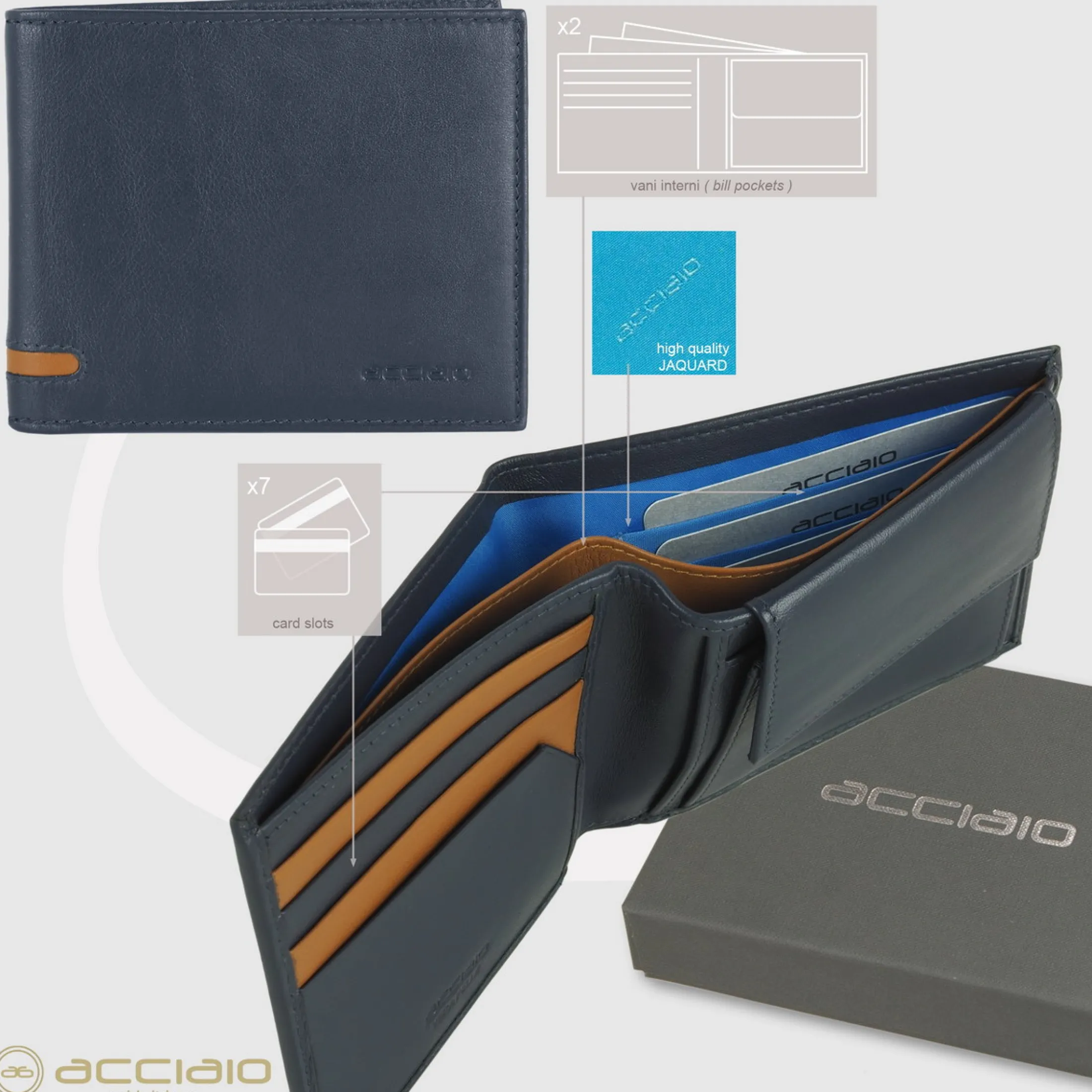 portafoglio_da_uomo_con___2-2.webp Portafoglio da uomo con 7 carte e portamonete, Blu