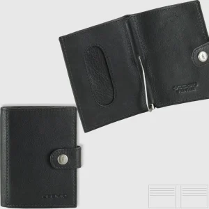 Portafoglio Mini in pelle con Fermasoldi a molla