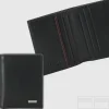 Portafoglio Mini uomo in pelle liscia Nero