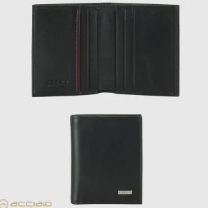Portafoglio Mini uomo in pelle liscia Nero