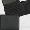 Portafoglio uomo classico 11 carte di credito in pelle Soft Nero
