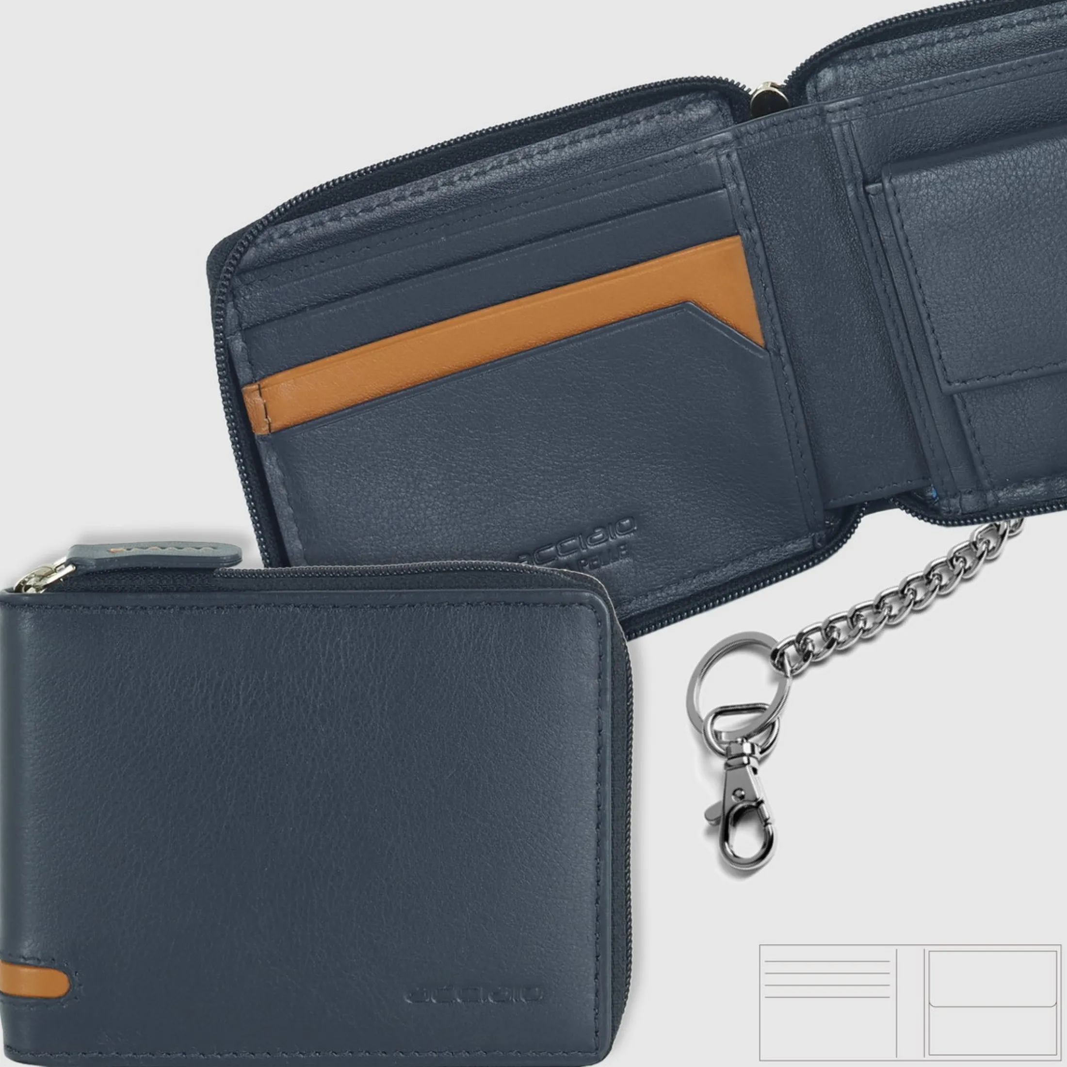 portafoglio_zip_mini_da_u_0.webp Portafoglio Zip mini da uomo con catena Blu