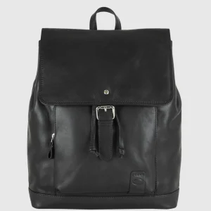 Zaino classico in pelle Piccadilly 15" Nero