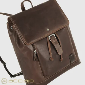 Zaino classico in pelle Piccadilly 15" Marrone