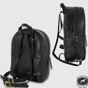 Zaino donna in pelle Victoria Nero