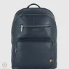 Zaino porta pc Geo 15" pelle Blu
