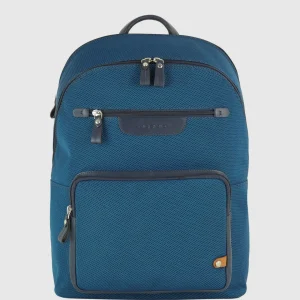 Zaino porta pc Geo 15" tessuto e pelle Blu Cobalto