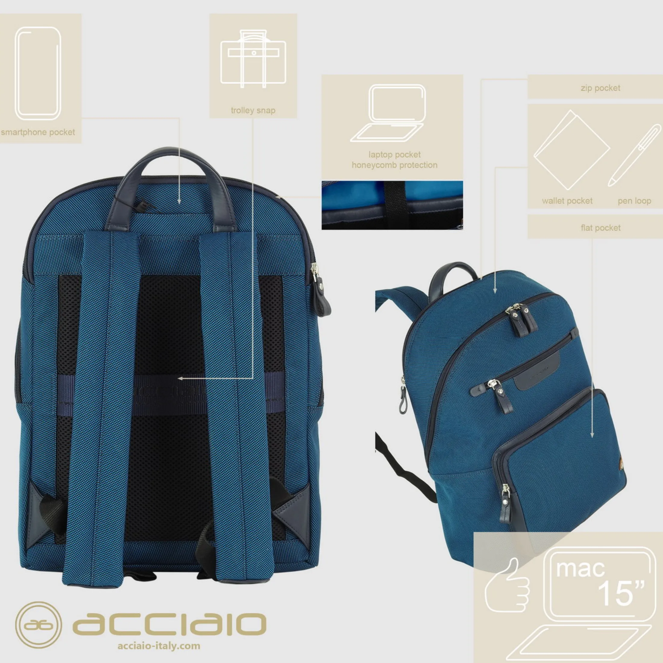 zaino_porta_pc_geo__tessu_3.webp Zaino porta pc Geo 15" tessuto e pelle Blu Cobalto