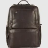 Zaino porta pc grande in pelle Liverpool 17" Marrone