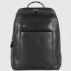 Zaino porta pc in pelle Manchester 15" Nero