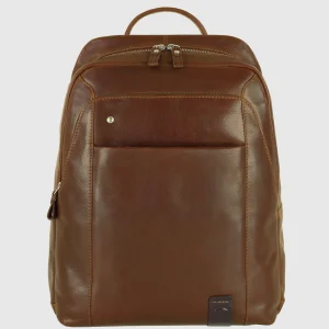 Zaino porta pc in pelle Manchester 15" Castagno