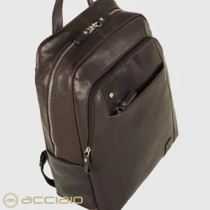 Zaino porta pc in pelle Manchester 15" Marrone