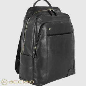 Zaino porta pc in pelle Manchester 15" Nero