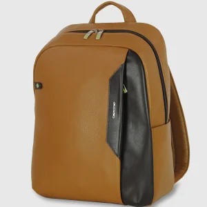 Zaino porta PC in Pelle Medio Cuoio Moka