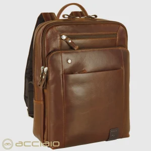 Zaino porta pc piccolo in pelle Brighton 13" Castagno