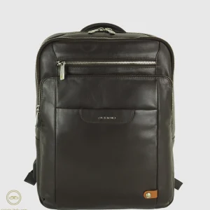 Zaino porta pc piccolo Zip 13" pelle Moka