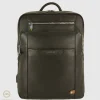 Zaino porta pc Zip 15" pelle Marrone/Moka