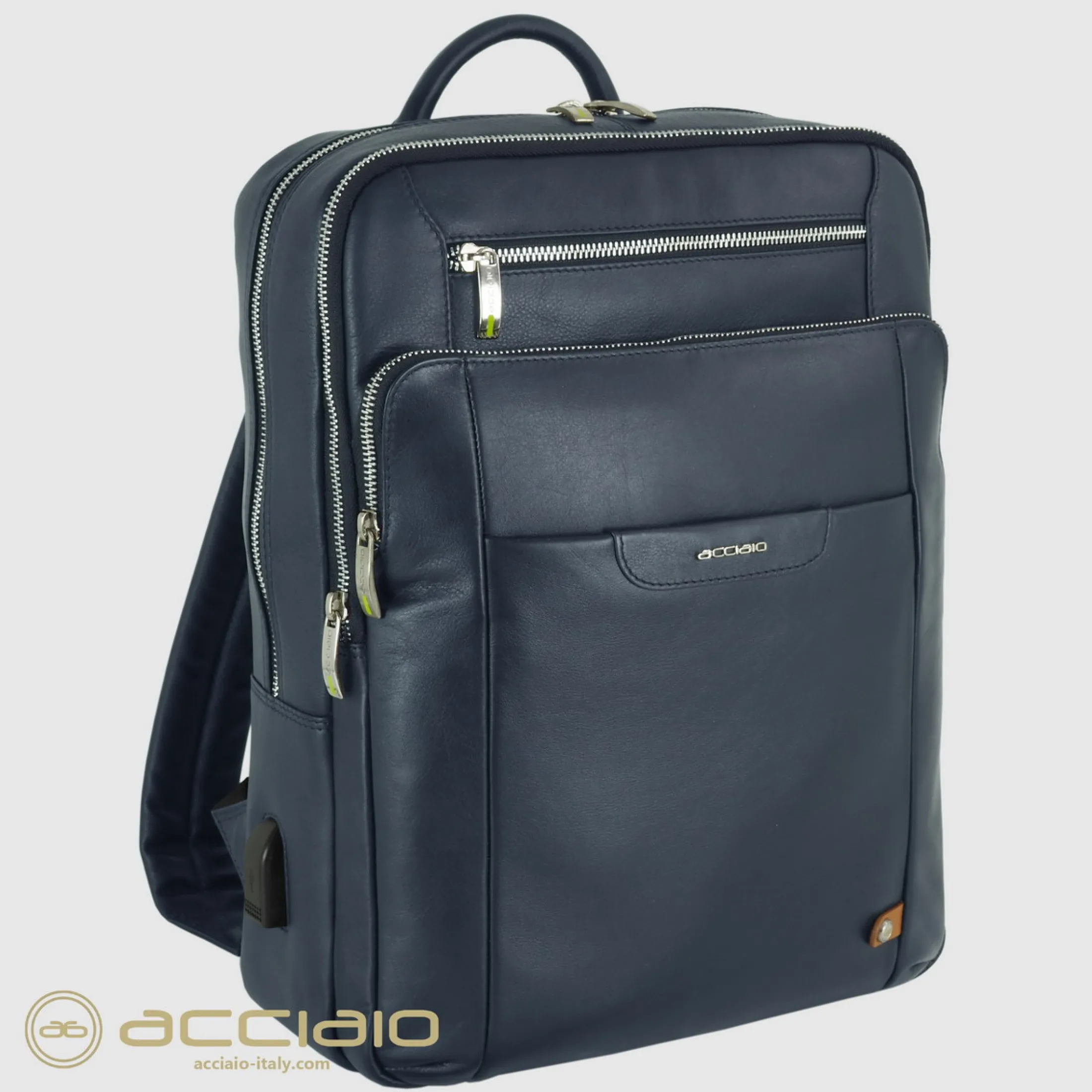 zaino_porta_pc_zip__pelle_1.webp Zaino porta pc Zip 15" pelle Blu