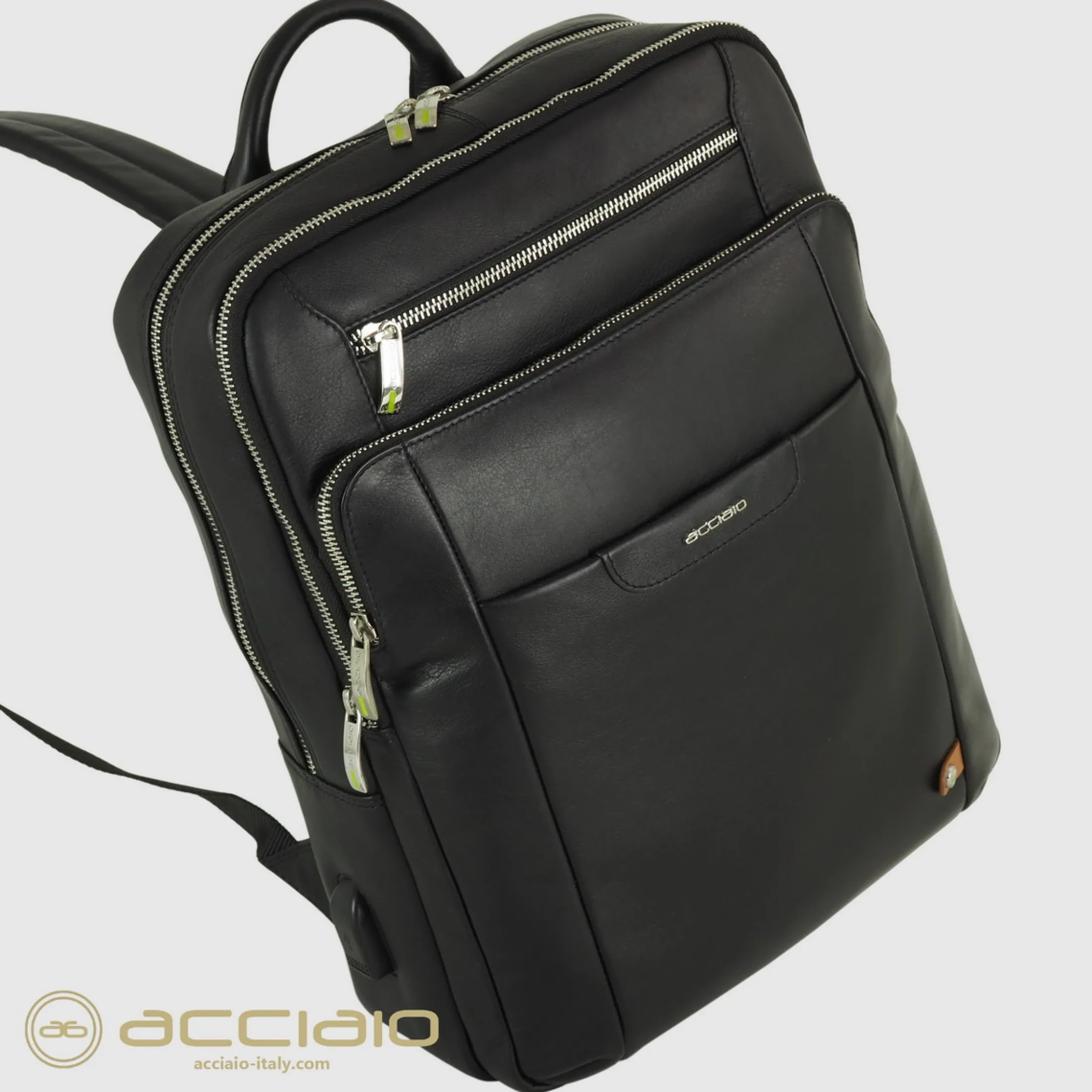 zaino_porta_pc_zip__pelle_2-2.webp Zaino porta pc Zip 15" pelle Nero